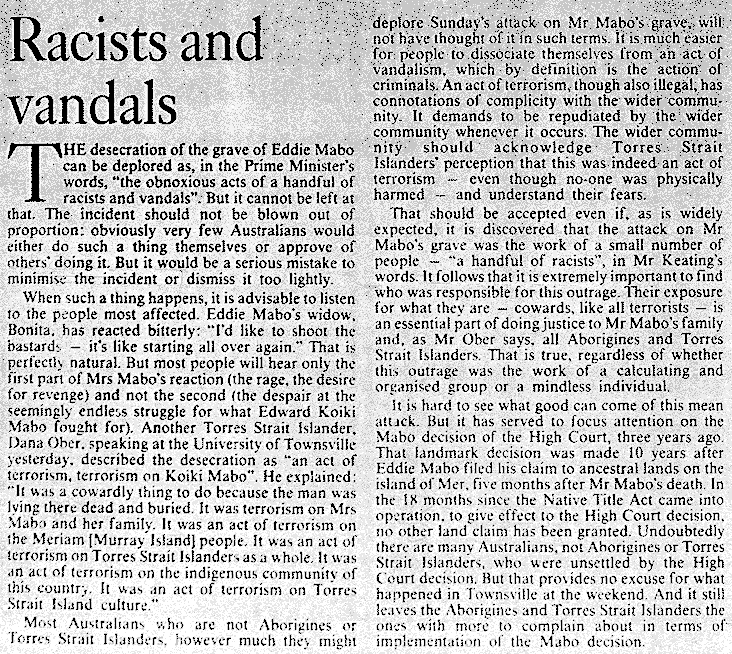 Racists & Vandals, 1995