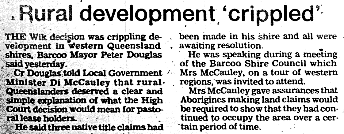 Rural development crippled, 1997